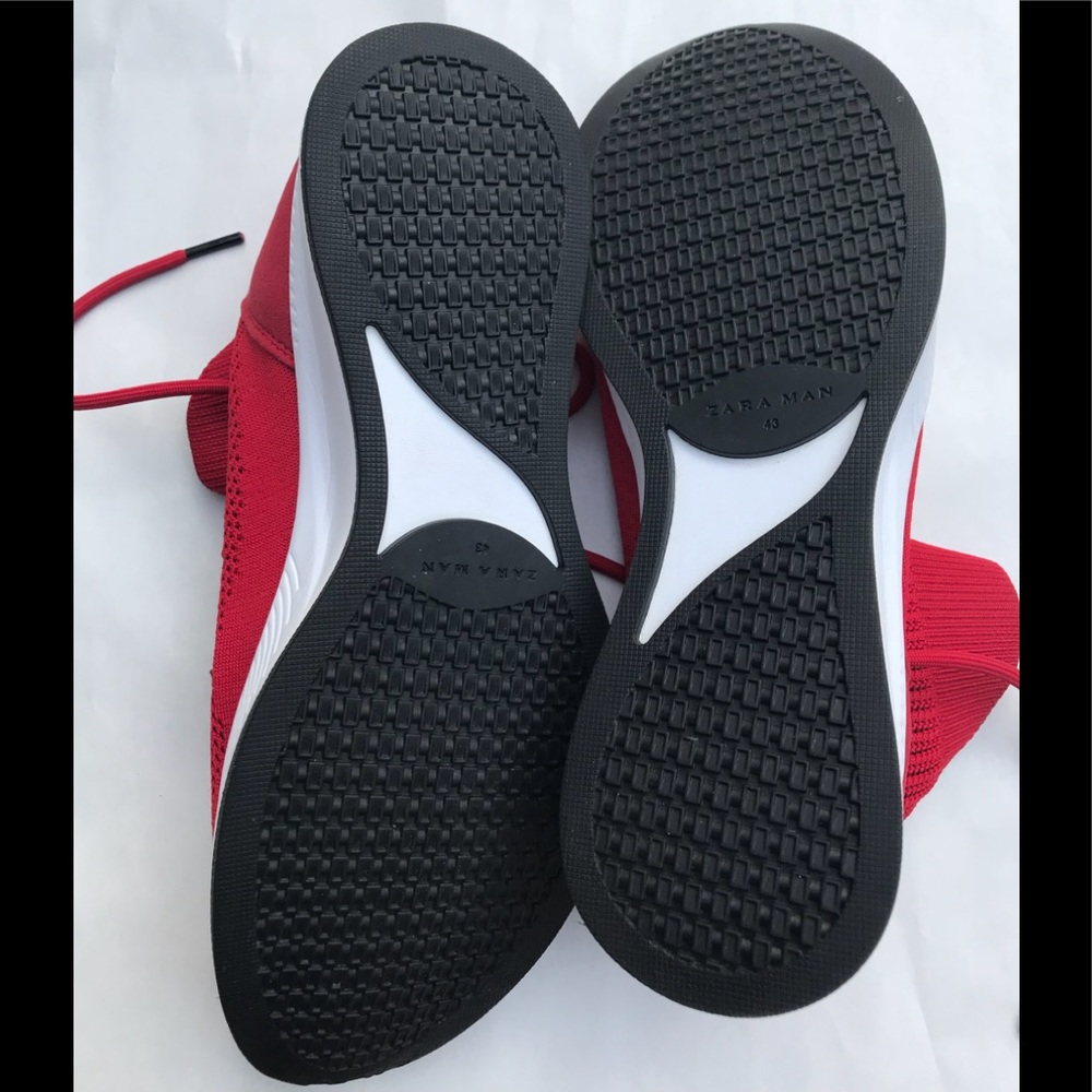 ZARA MAN RED MEN’S SNEAKERS - Picture 7 of 8